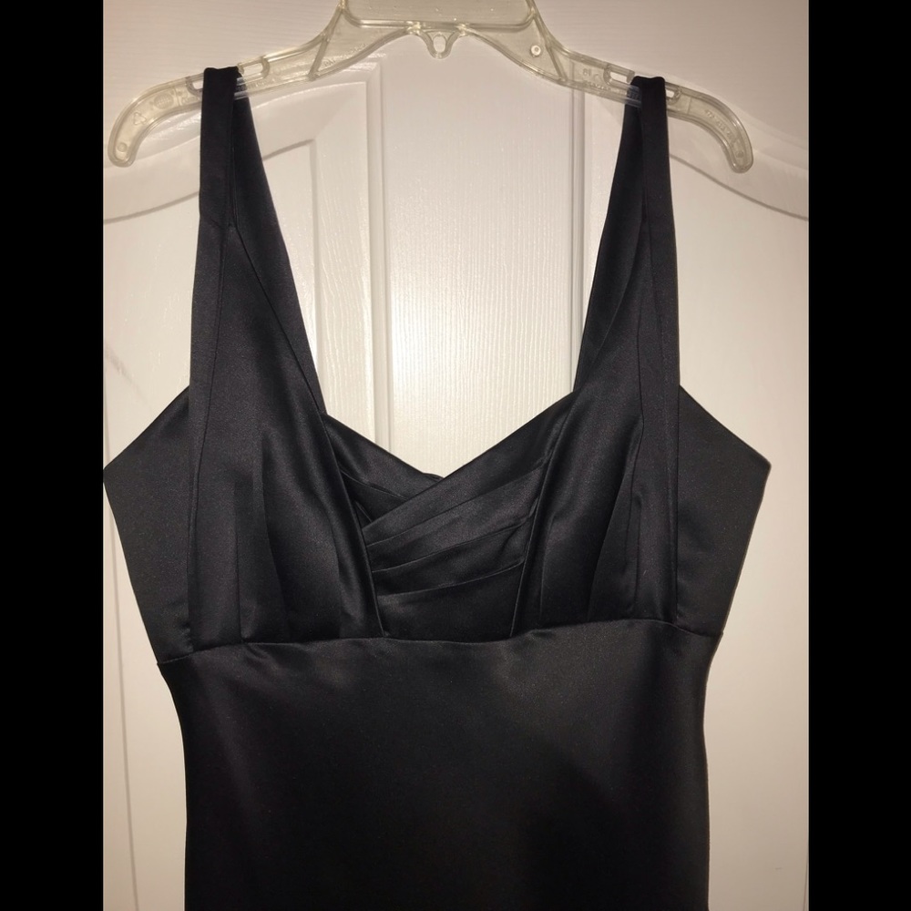 Classy black floor-length gown
